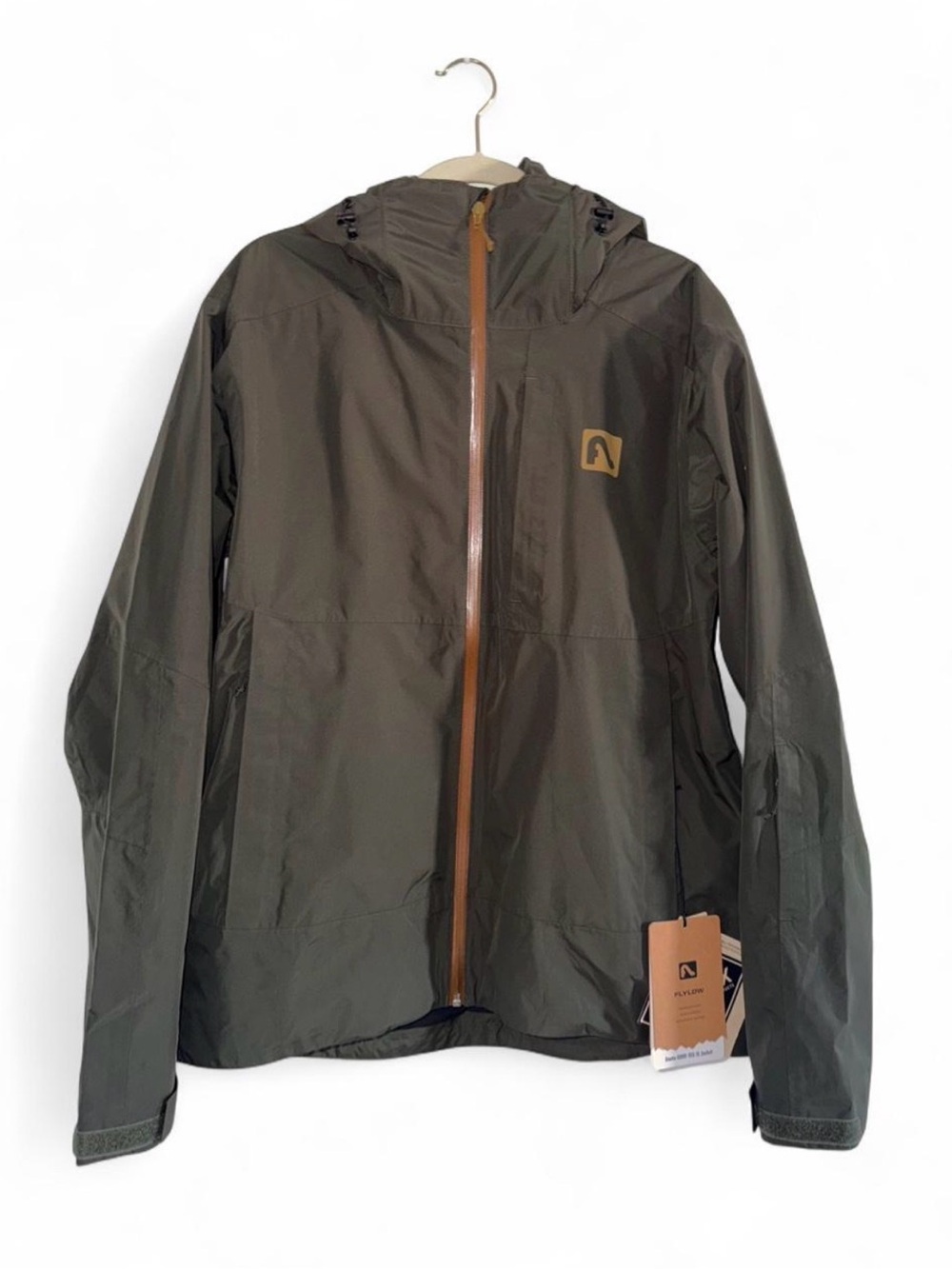 Flylow “Dante” Gor-tex Men's Olive Green Ski & Snowboard Jacket with Hood